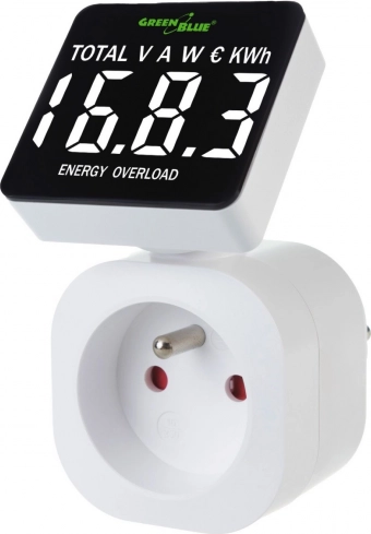 merač spotreby energie GreenBlue GB620E s otočným displejom