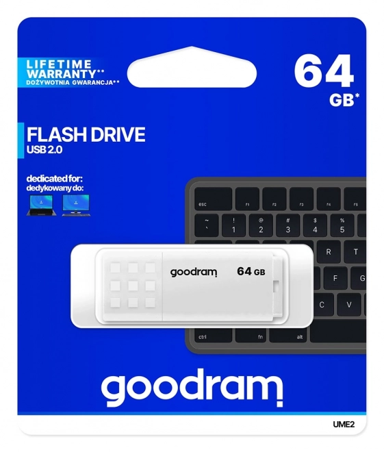 USB kľúč Goodram 64GB USB 2.0 biely