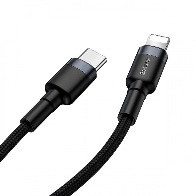 Kábel Baseus Cafule USB-C na Lightning PD 18W 1m šedo-čierny