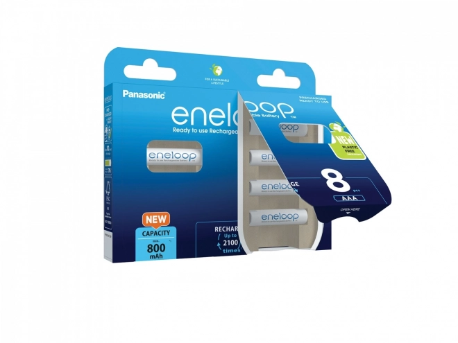 Nabíjateľné batérie Eneloop AAA 800 mAh 8 ks