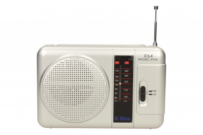 Prenosné rádio TOLA strieborné