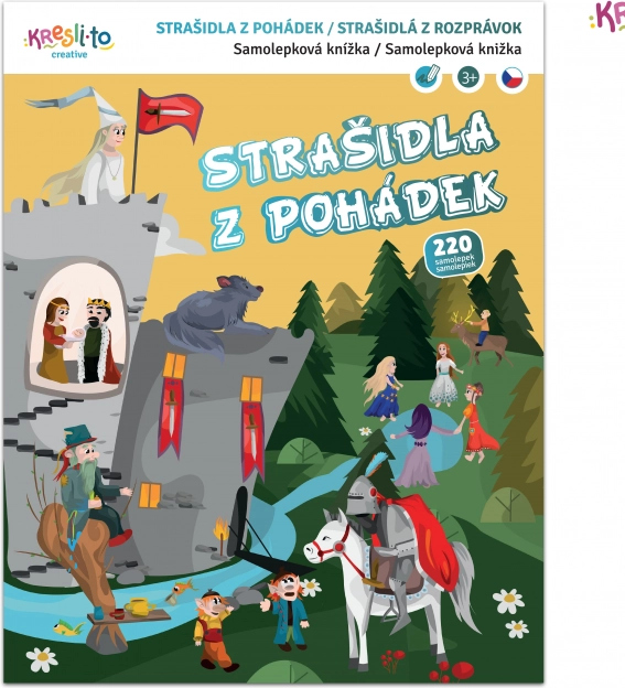 Strašidlá z rozprávok – samolepková knižka