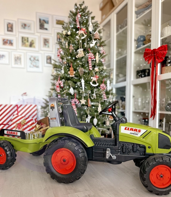 FALK Šliapací traktor Claas Arion 430 s ťažným zariadením