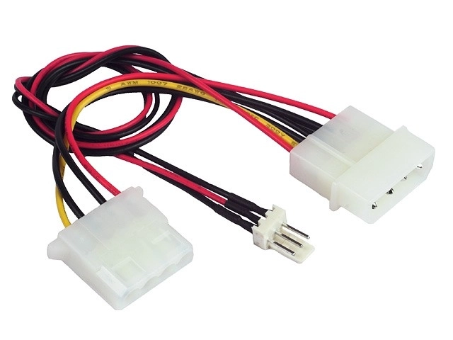 Napájecí rozbočovač 2x MOLEX/1x 3PIN pre ventilátor