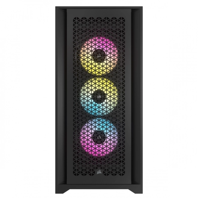 Čierna skrinka CORSAIR iCUE 5000D RGB Airflow