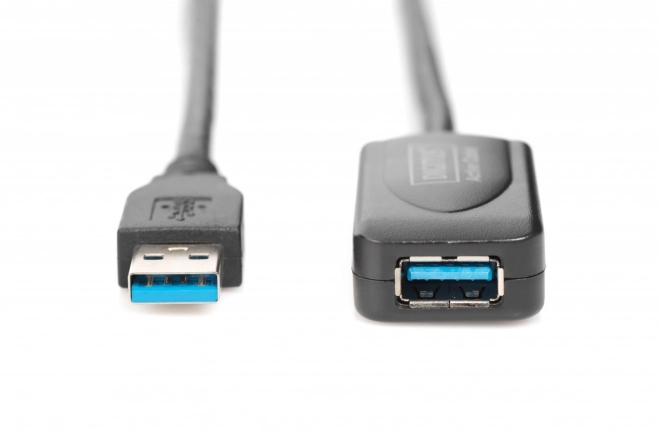 Aktívny predlžovací kábel USB 3.0 Typ A/A čierny 5m