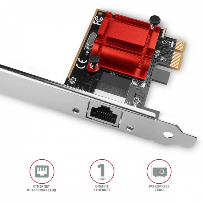 PCIe karta sieťová gigabit ethernet AXAGON Intel i210AT