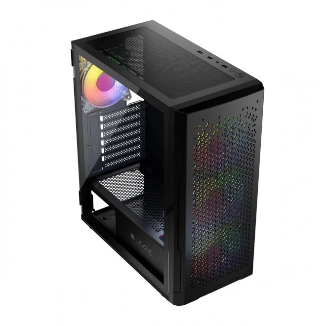 Počítačová skrinka LOGIC Aramis ARGB Midi USB 3.0 Čierna