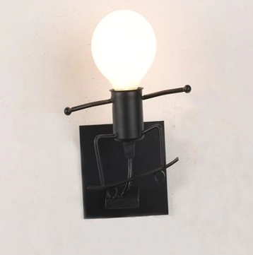 Nástenná lampa Loft štýlu - Čierna