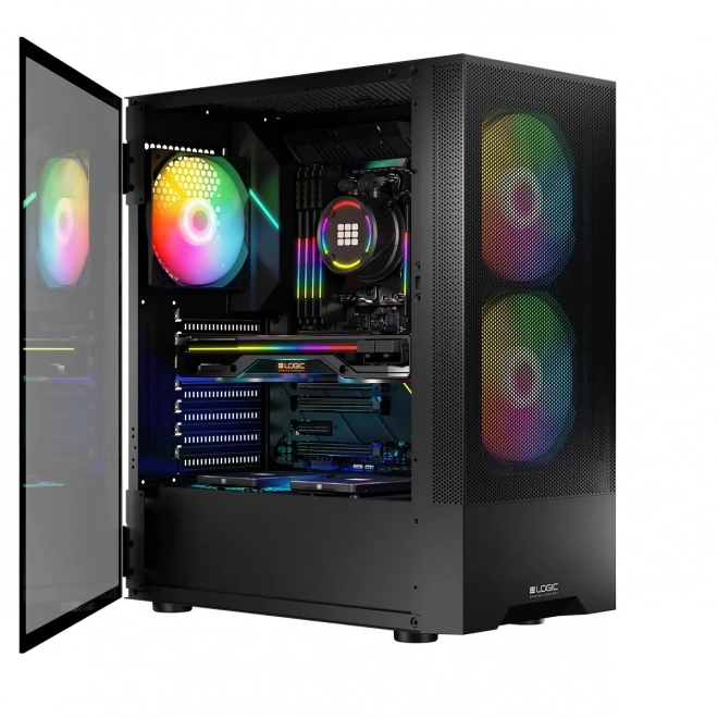 Skrinka Arya ARGB USB 3.0 Midi Tower čierna
