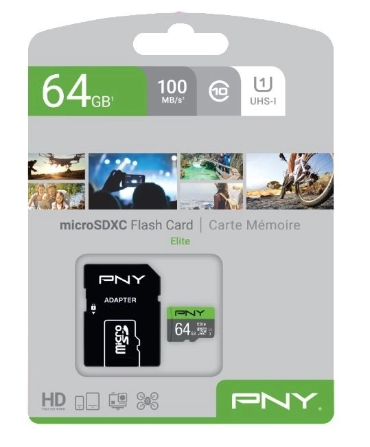 Pamäťová karta PNY Elite MicroSDXC 64GB