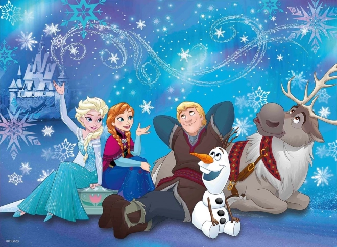 Puzzle Ravensburger Ľadové kráľovstvo - Ľadová mágia 100 dielikov