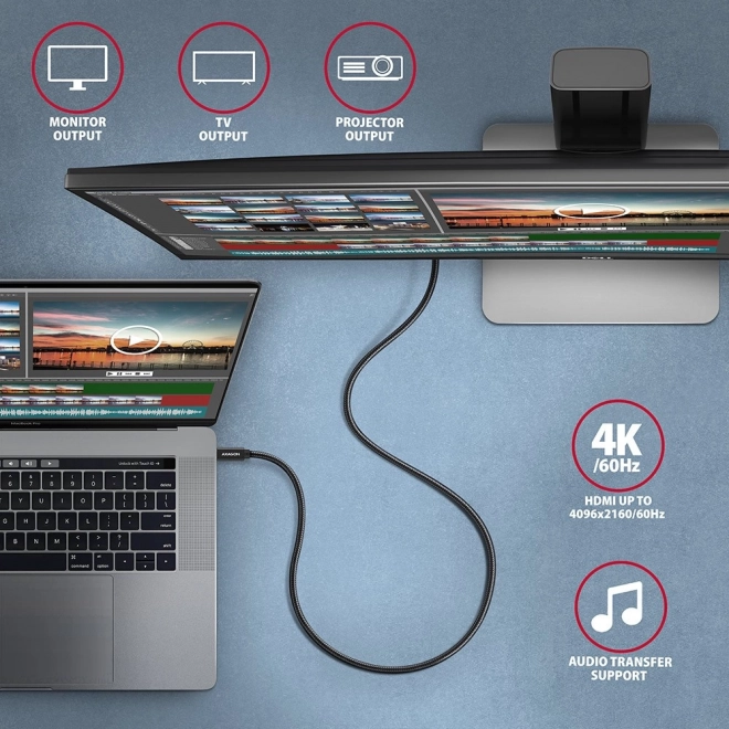 Prémiový USB-C kábel na rýchle nabíjanie a prenos dát