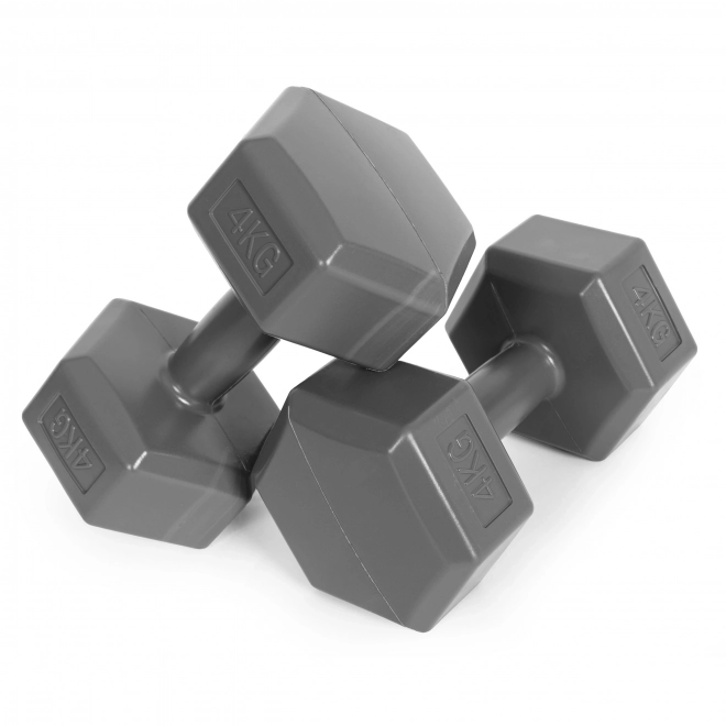 Hexagonálne činky 2x4 kg šedé ModernHome