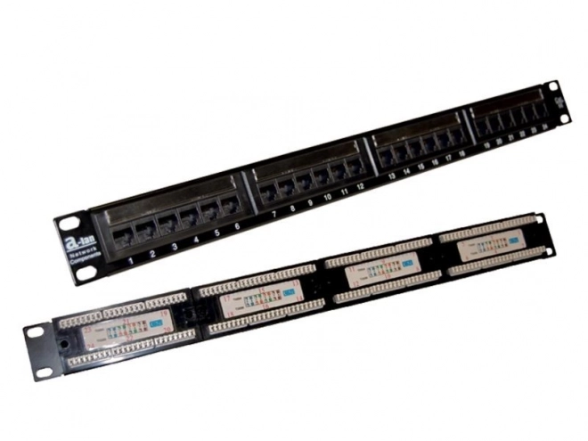 Patch panel UTP 24 portov 1U