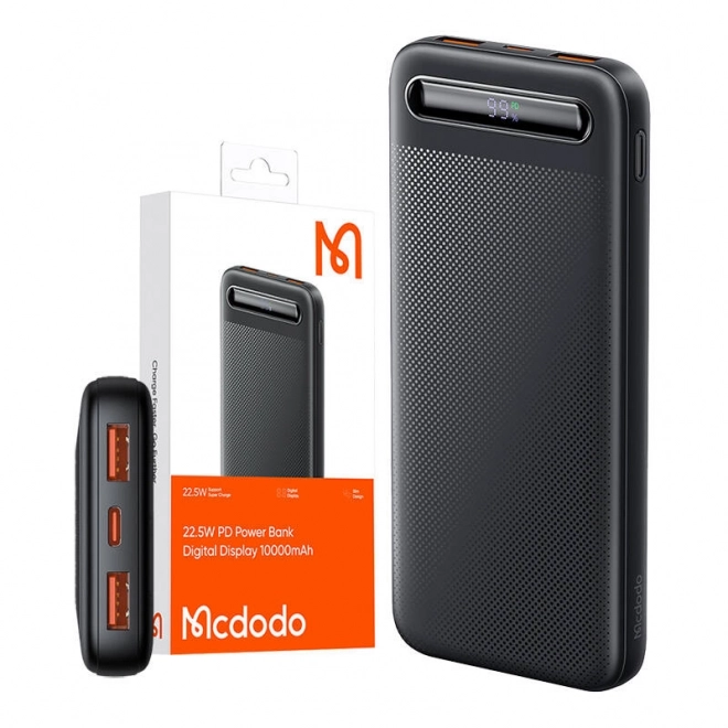 Mcdodo power banka s digitálnym displejom 10000mAh, 22.5W