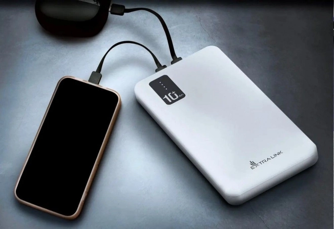 Prenosná batéria Extralink 10000 mAh biela