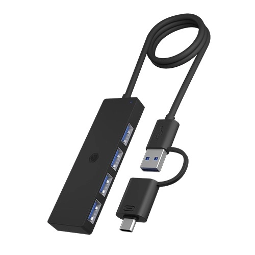 4-portový hub USB 3.2 Gen 1 Typ-C a Typ-A