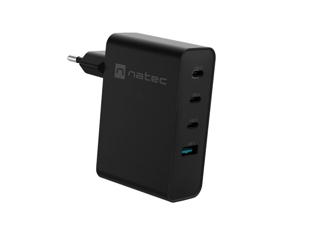 Natec Ribera GaN sieťová nabíjačka 100W čierna