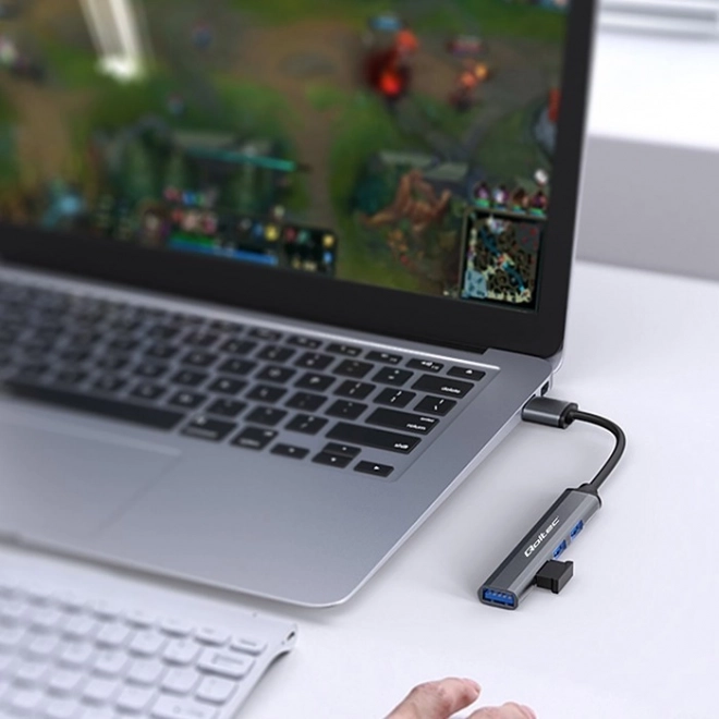 USB hub 4v1 Qoltec