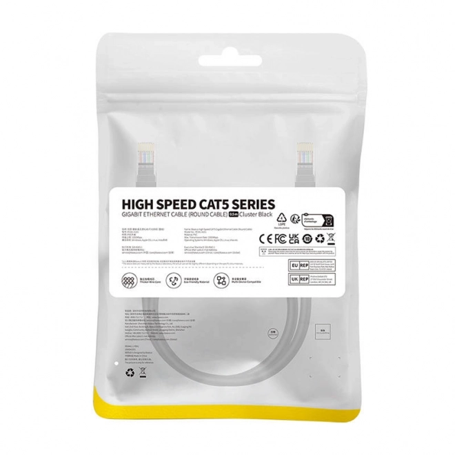 Síťový kábel Baseus Ethernet CAT5, 0,5 m (čierny)