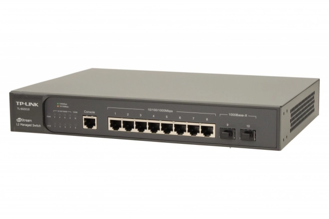 Prepínač TP-Link TL-SG3210 8 portov RJ45 a 2 sloty SFP