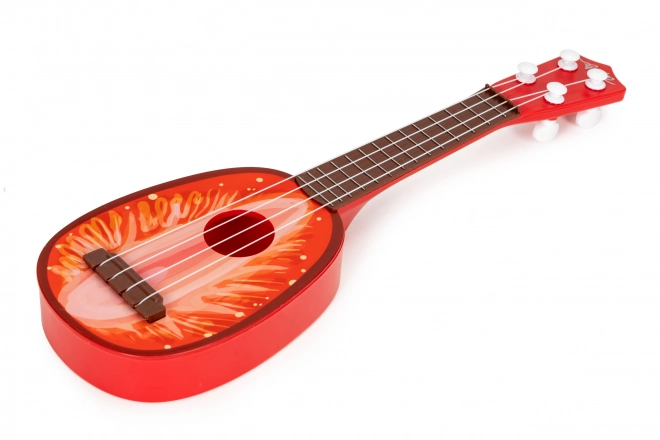 Detské ukulele so vzorom jahody