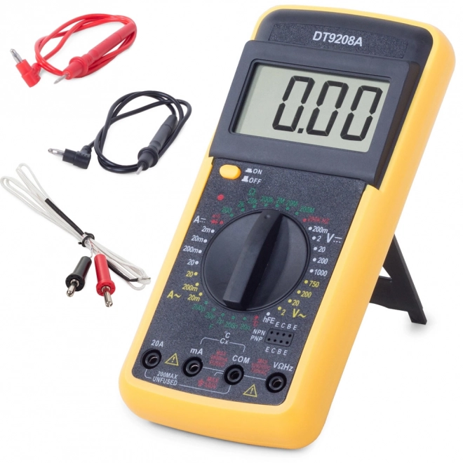 Digitálny multimeter LCD so sondou a meraním teploty