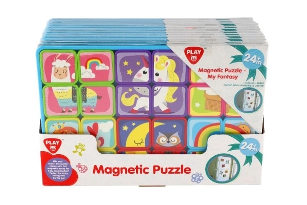 Magnetická doska puzzle 24 dielikov