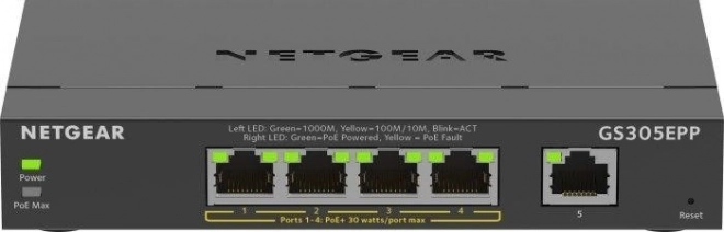 netgear gs305epp 5-portový gigabitový switch poe+