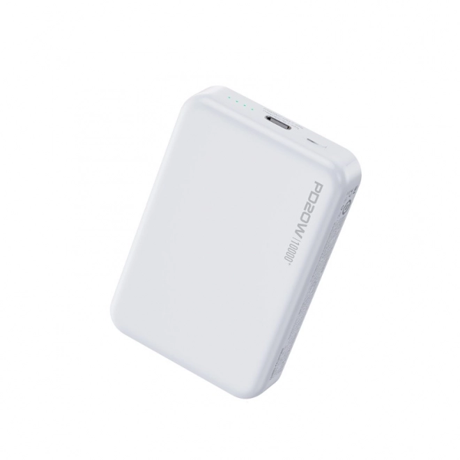 Indukčná powerbanka 10000 mAh Rýchle nabíjanie PD 20W MagSafe biela