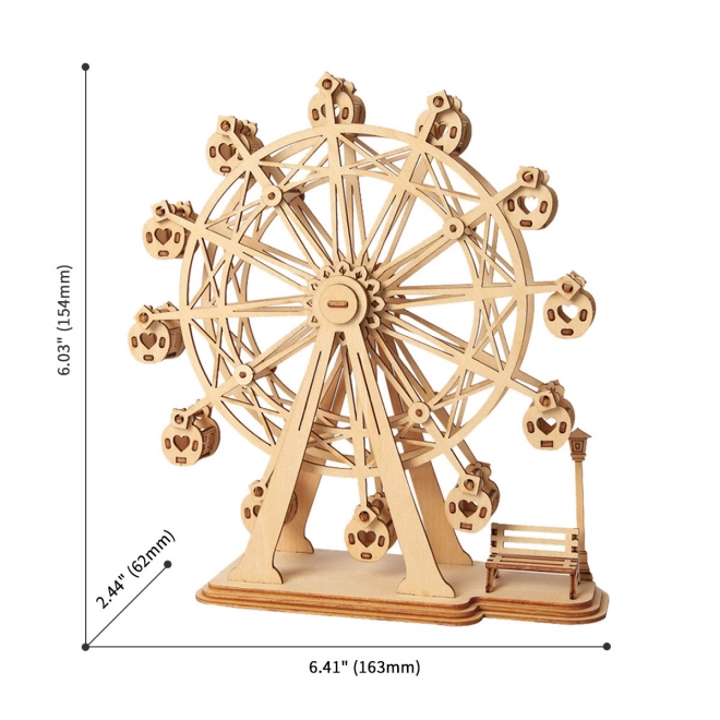 RoboTime drevené 3D puzzle Ruské kolo