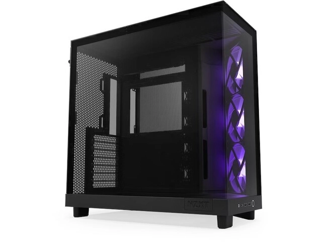 Počítačová skriňa s oknom NZXT H6 Flow RGB čierna