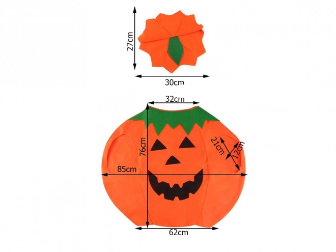 Kostým tekvice na Halloween