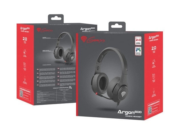 Herné slúchadlá Genesis Argon 600 s mikrofónom čierne