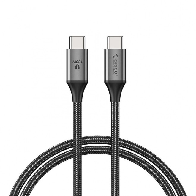 Orico USB-C kábel s nabíjaním do 100W v čiernej farbe