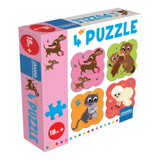 Puzzle s Jazvečíkom 4 diely