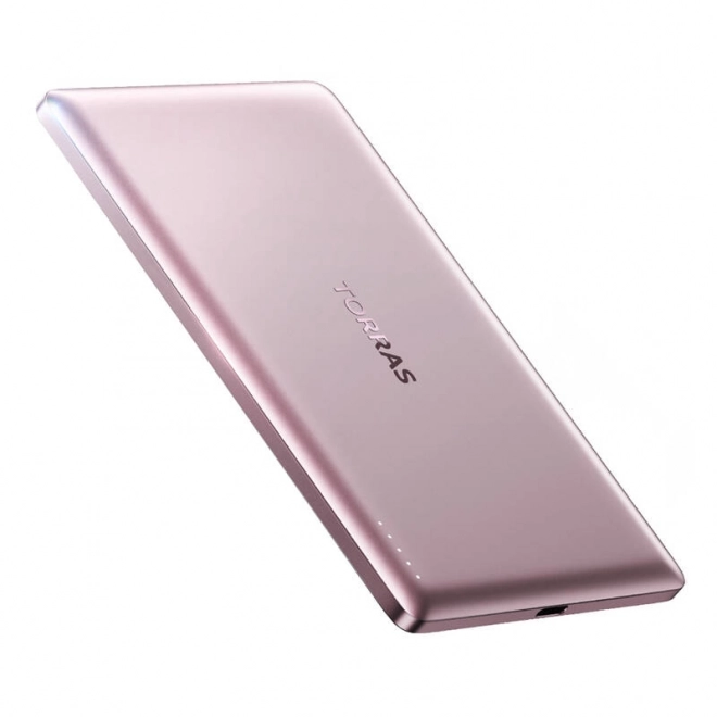 Mini powerbanka Torras 5000 mAh ružová