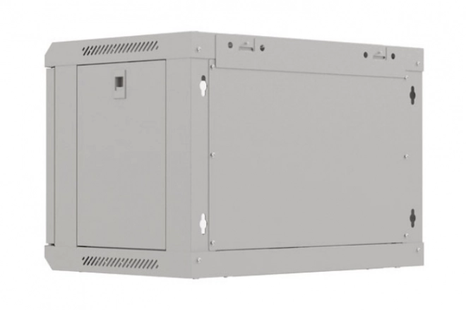 Inštalačná racková skriňa Lanberg 6U 540x350 sivá s presklenými dverami