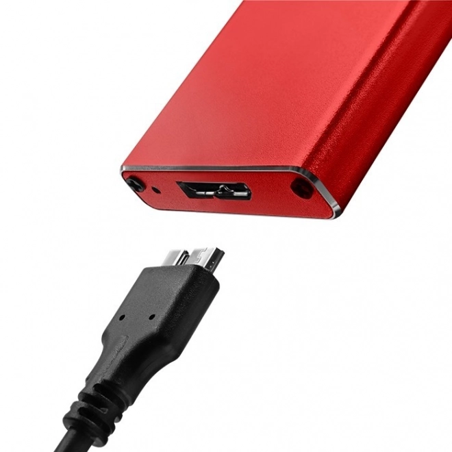 Červený USB 3.0 kryt pre disk M.2 SSD SATA NGFF