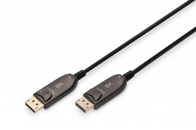 AOC DisplayPort 1.4 8K/60Hz UHD DP/DP M/M hybridný kábel čierny – 20 m