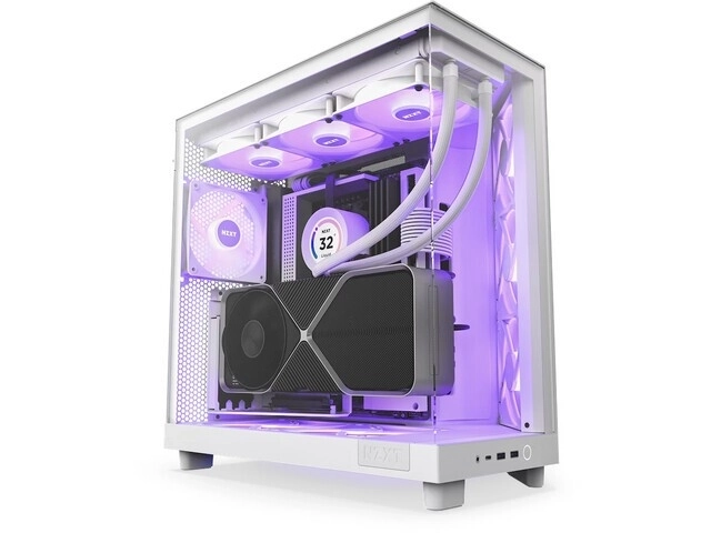 NZXT H6 Flow RGB Midi Tower s oknom biela