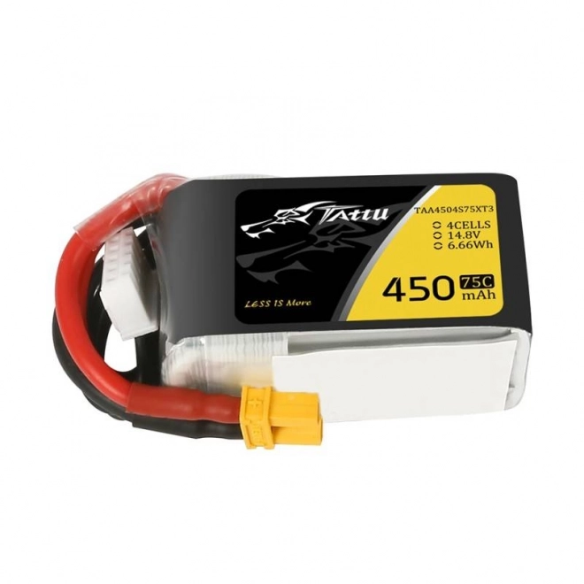 Baterka Tattu 450mAh 14.8V 75C 4S1P pre UAV