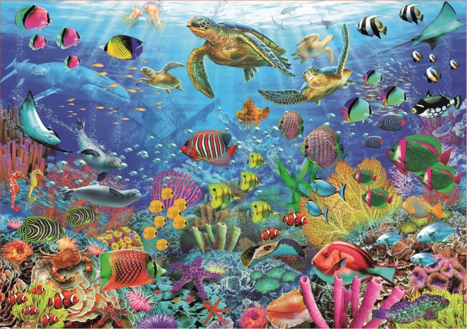 Educa puzzle korytnačky v tropickej fantázii 1000 dielikov