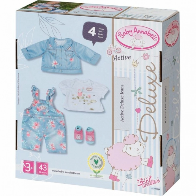 Oblečenie dżinsové deluxe pre Baby Annabell