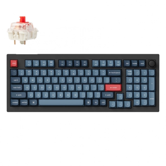 Bezdrôtová mechanická klávesnica Keychron V5 Max s QMK/VIA a RGB reveláciou