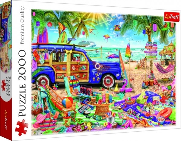 Trefl Puzzle Tropická Dovolenka 2000 Dielikov