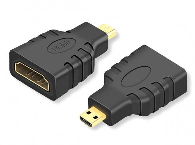 Adaptér HDMI na micro HDMI pozlátený