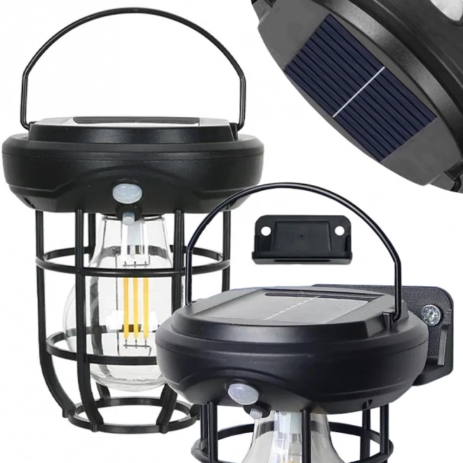 Vodotesná solárna lampa so senzorom pohybu a tromi režimami v LED
