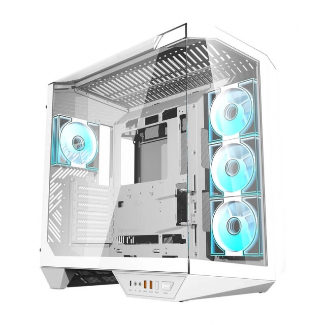 Počítačová skříň Darkflash se 4 ventilátory bílá